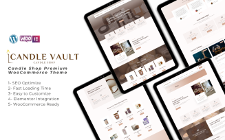 Candle Valut - Multipurpose Soy Candles | Home Made Gift | Wellness Scents WooCommerce Theme