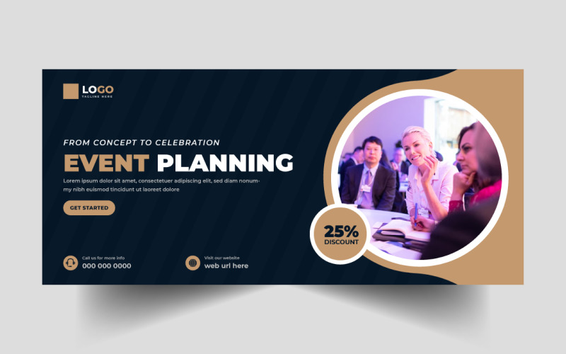 Event Planning Services Social Media Cover Banner