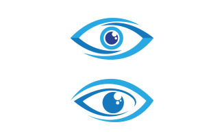 Eye clinic Healthy Care vector icon illustration design v.34