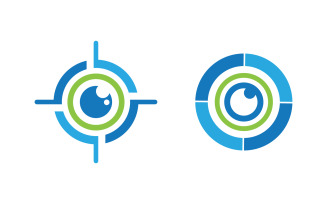 Eye clinic Healthy Care vector icon illustration design v.35