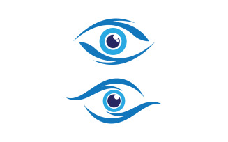 Eye clinic Healthy Care vector icon illustration design v.36