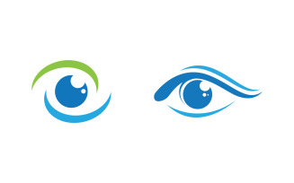 Eye clinic Healthy Care vector icon illustration design v.38
