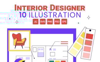 10 Interior Designer Illustration