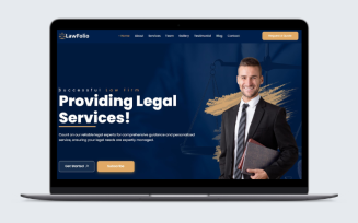 LawFolio- Lawyers & Law Firm Landing Page HTML Template