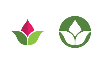 Lotus flower Logo Beauty Salon Cosmetic skincare vector icon design v.187