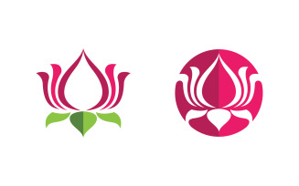 Lotus flower Logo Beauty Salon Cosmetic skincare vector icon design v.190