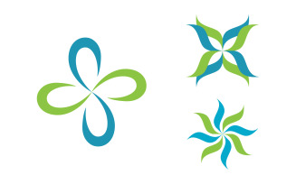 Lotus flower Logo Beauty Salon Cosmetic skincare vector icon design v.198