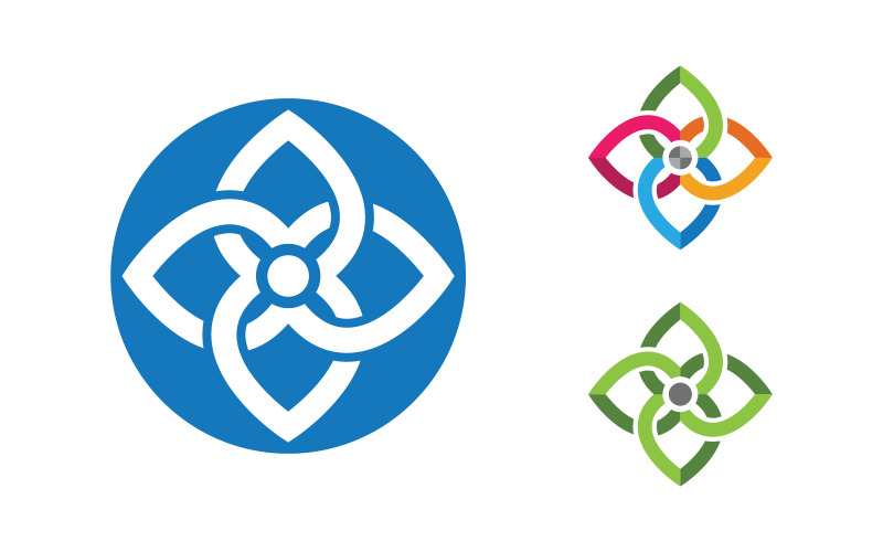 Lotus flower Logo Beauty Salon Cosmetic skincare vector icon design v.201 Logo Template