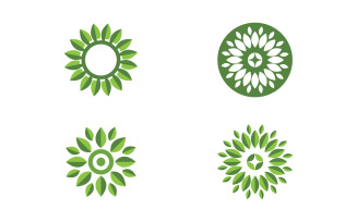Lotus flower Logo Beauty Salon Cosmetic skincare vector icon design v.202