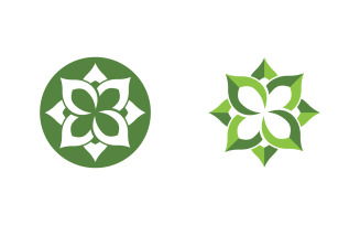 Lotus flower Logo Beauty Salon Cosmetic skincare vector icon design v.204