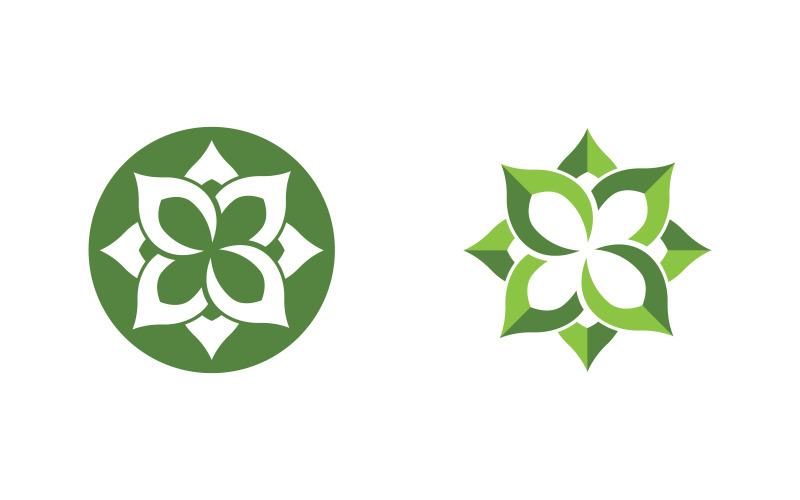 Lotus flower Logo Beauty Salon Cosmetic skincare vector icon design v.204 Logo Template