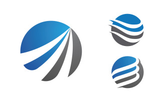 Business growth Finance concept logo illustration design v.111