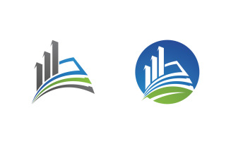 Business growth Finance concept logo illustration design v.120