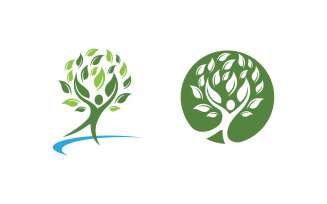 Healthy life Human fit sport logo sign illustration v.287