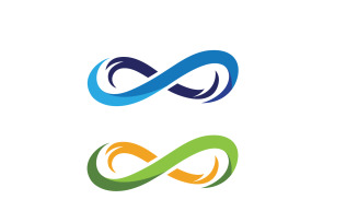 Infinity logo Design Vector icon illustration design template v.16