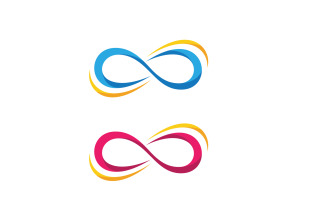 Infinity logo Design Vector icon illustration design template v.17