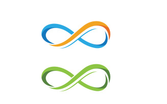 Infinity logo Design Vector icon illustration design template v.19