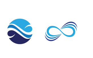 Infinity logo Design Vector icon illustration design template v.21