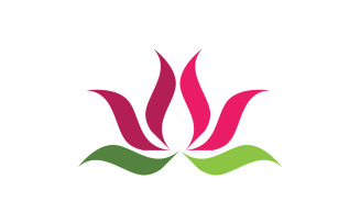 Lotus flower Logo Beauty Salon Cosmetic skincare vector icon design v.199