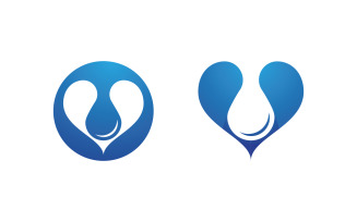 Water drop Plumbing Logo Template vector illustration v1.137