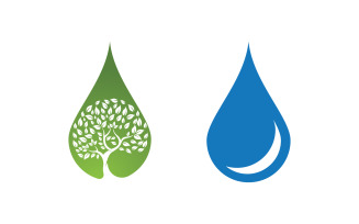 Water drop Plumbing Logo Template vector illustration v1.139