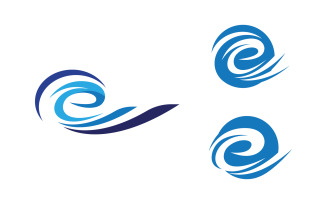 Water wave liquid vector Logo illustration design V1.236