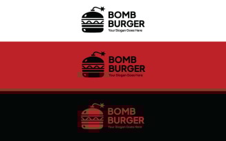 Bomb Burger Logo Template