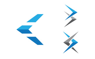 Business growth Finance concept logo illustration design v.113