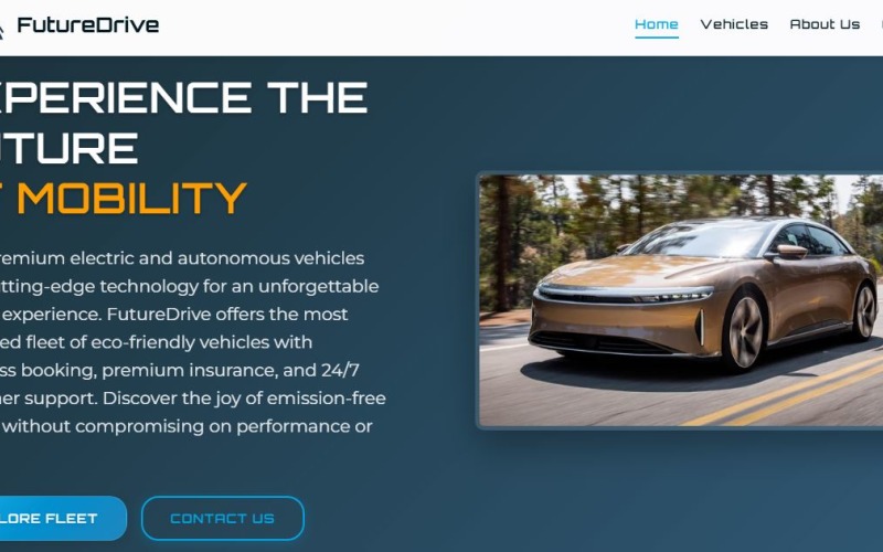 FutureDrive Car Rental html template Website Template