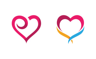 Human care adoption group network and social logo design vv.160