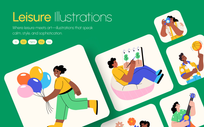Leisure Illustration Art Set