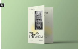Minimal Funeral Program Template