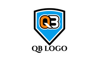 QB Letter Unique Design Logo Template