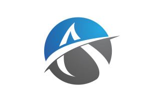 A Letter Business Concept design LogoTemplate v.110