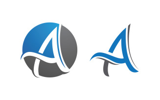 A Letter Business Concept design LogoTemplate v.114