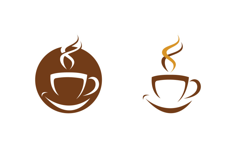 Coffee caf Shop logo Templates Vector icon design illustration v.11 Logo Template