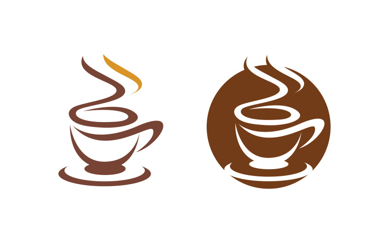Coffee caf Shop logo Templates Vector icon design illustration v.13 Logo Template