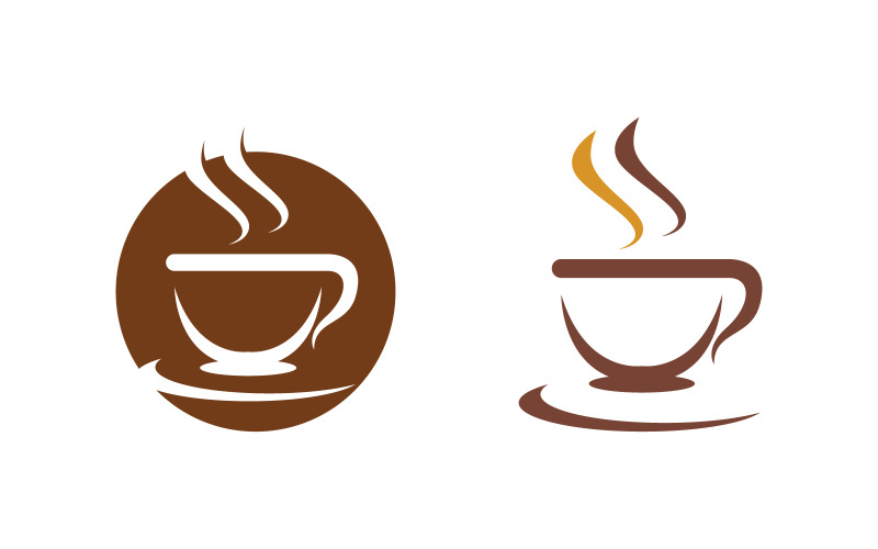 Coffee caf Shop logo Templates Vector icon design illustration v.15 Logo Template
