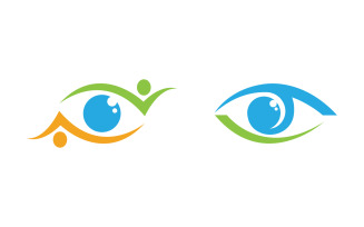 Eye clinic Healthy Care vector icon illustration design v.39