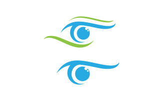 Eye clinic Healthy Care vector icon illustration design v.40