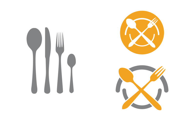 Food cooking element logo template illustration v.2 Logo Template