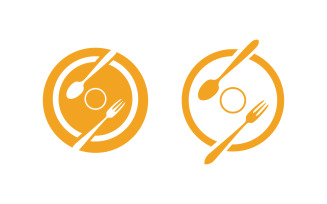 Food cooking element logo template illustration v.5