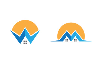 House Property concept icon logo template v.159