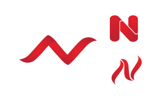 N Letter Business Concept design icon LogoTemplate v.5