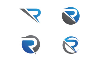 R Letter Logo icon illustration design template v.5