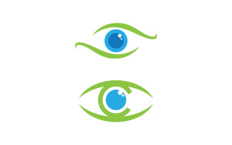Eye clinic Healthy Care vector icon illustration design v.42