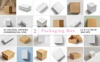 Packaging Box PNG Bundle Blank Packaging Box Mockup Collection Box PNG Mockup Bundle Blank Box