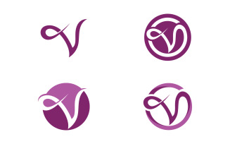 V Letter Business Concept design icon LogoTemplate v.10