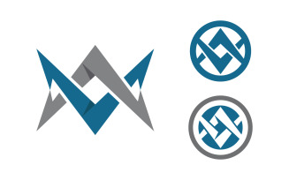 V Letter Business Concept design icon LogoTemplate v.16