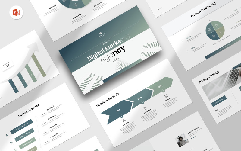 Digital Marketing Agency 2037 PowerPoint Template